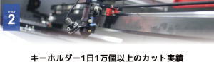 キーホルダー１日1万個製作可能